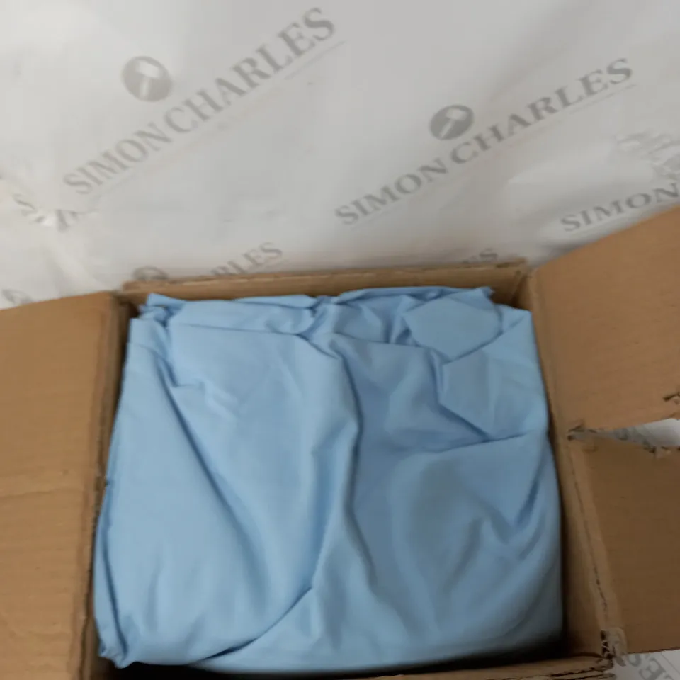 SUPERSOFT BY COZEE HOME DEEP POCKET FITTED SHEET IN BLUE - DOUBLE