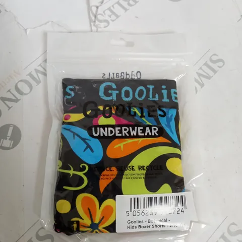 ODDBALLS GOOLIES KIDS BOXER SHORTS SIZE 9-10 YEARS