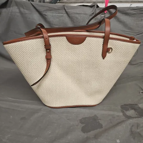 MULBERRY WOVEN TOTE BAG IN TAN/BROWN ONE SIZE