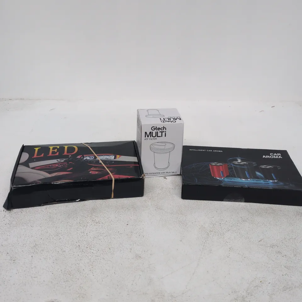 BOX OF APPROXIMATELY 15 ASSORTED AUTO/RELATED ITEMS TO INCLUDE INTELLIGENT CAR AROMA, GTECH MULTI ATF FILTER ETC