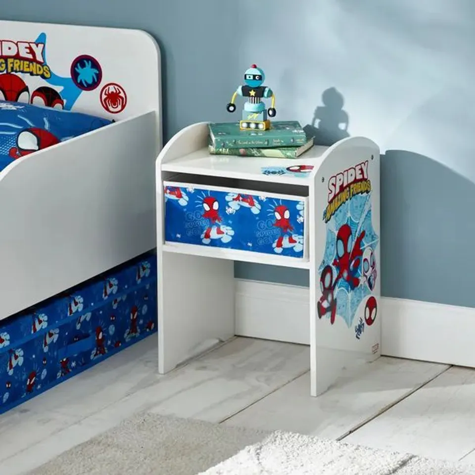 BOXED KIDS' MARVEL SPIDEY BEDSIDE TABLE