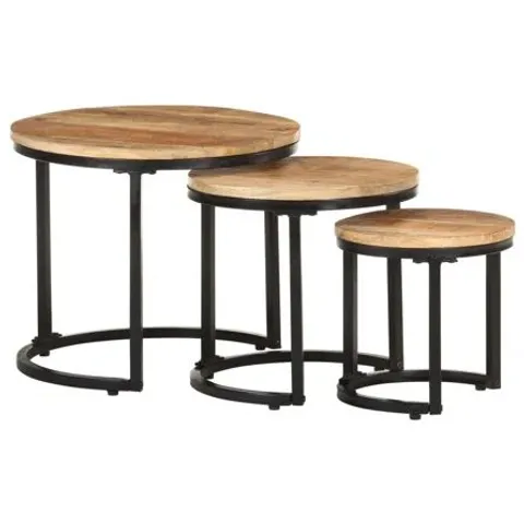 BOXED KAISON 3 PIECE NEST OF TABLES 