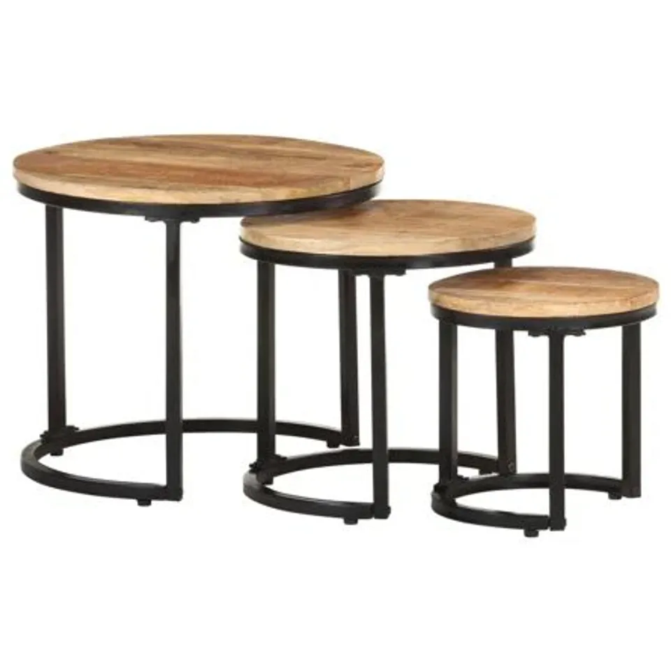 BOXED KAISON 3 PIECE NEST OF TABLES 