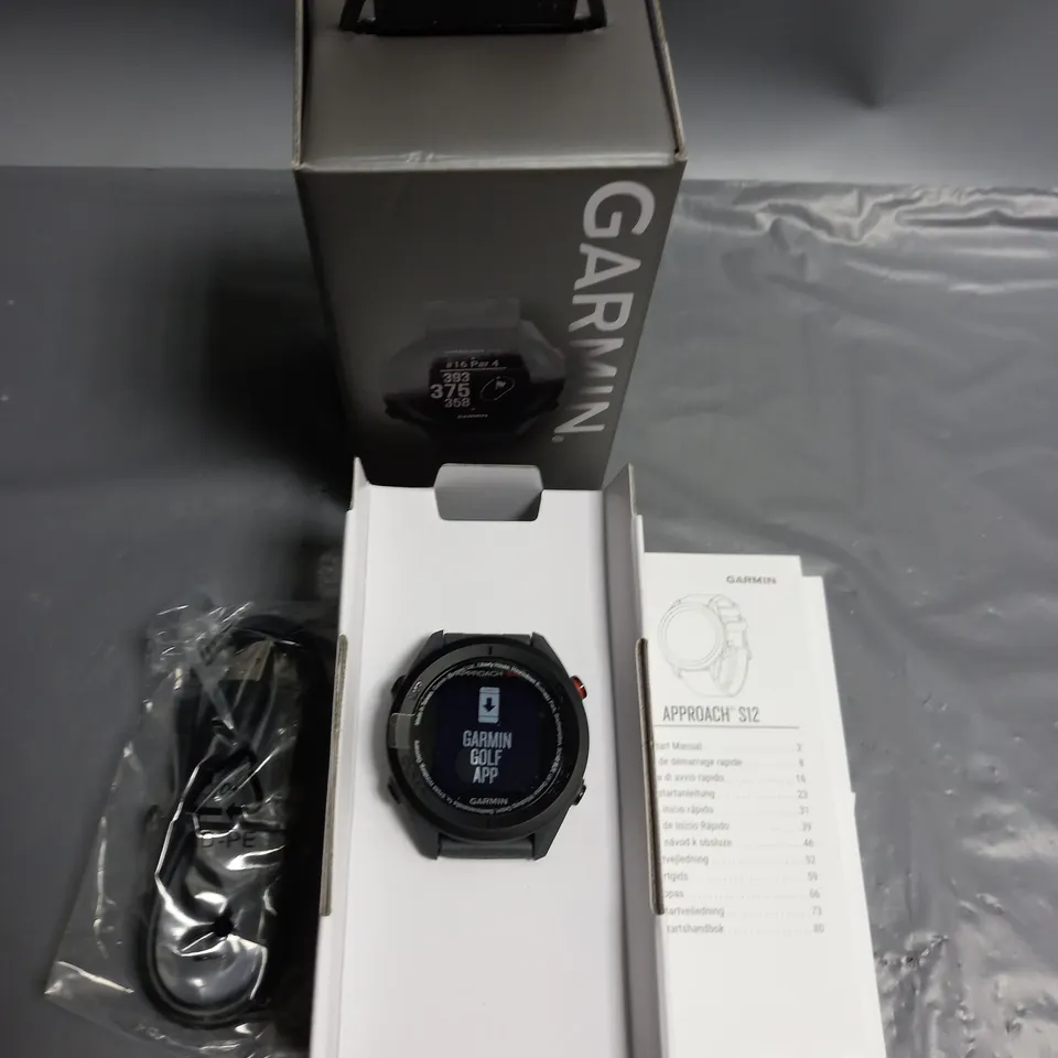 BOXED GARMIN APPROACH S12 GPS GOLF WATCH