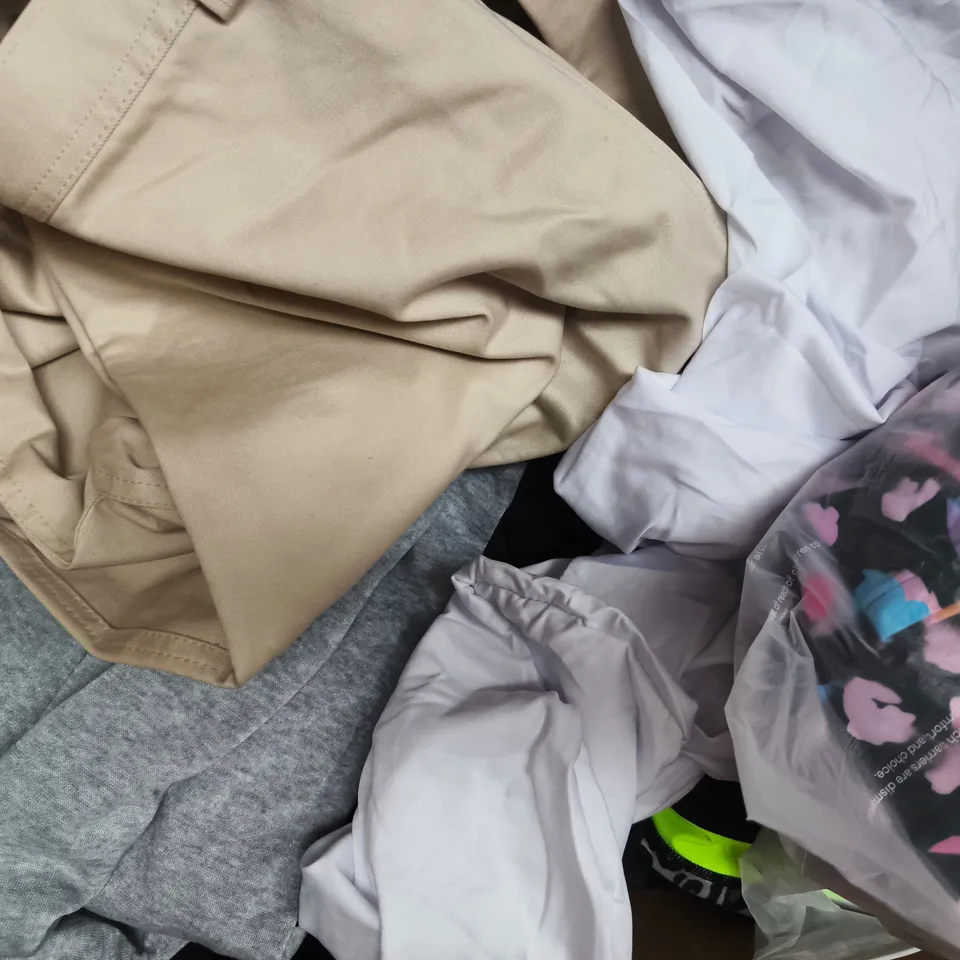 APPROXIMATELY 20 ASSORTED CLOTHING AND FASHION PRODUCTS IN VARIOUS STYLES AND SIZES - COLLECTION ONLY