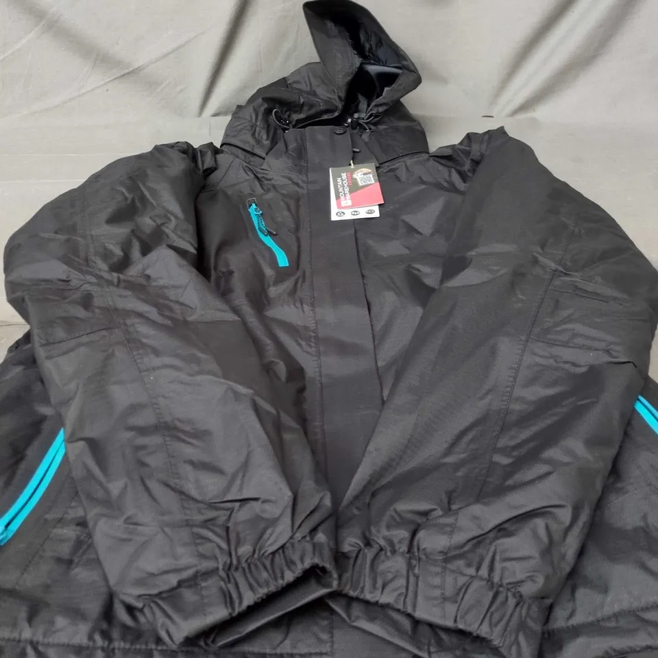 MOUNTAIN WAREHOUSE BRACKEN EXTREME WOMEN'S 3-IN-1 WATERPROOF JACKET – JET BLACK, UK 16