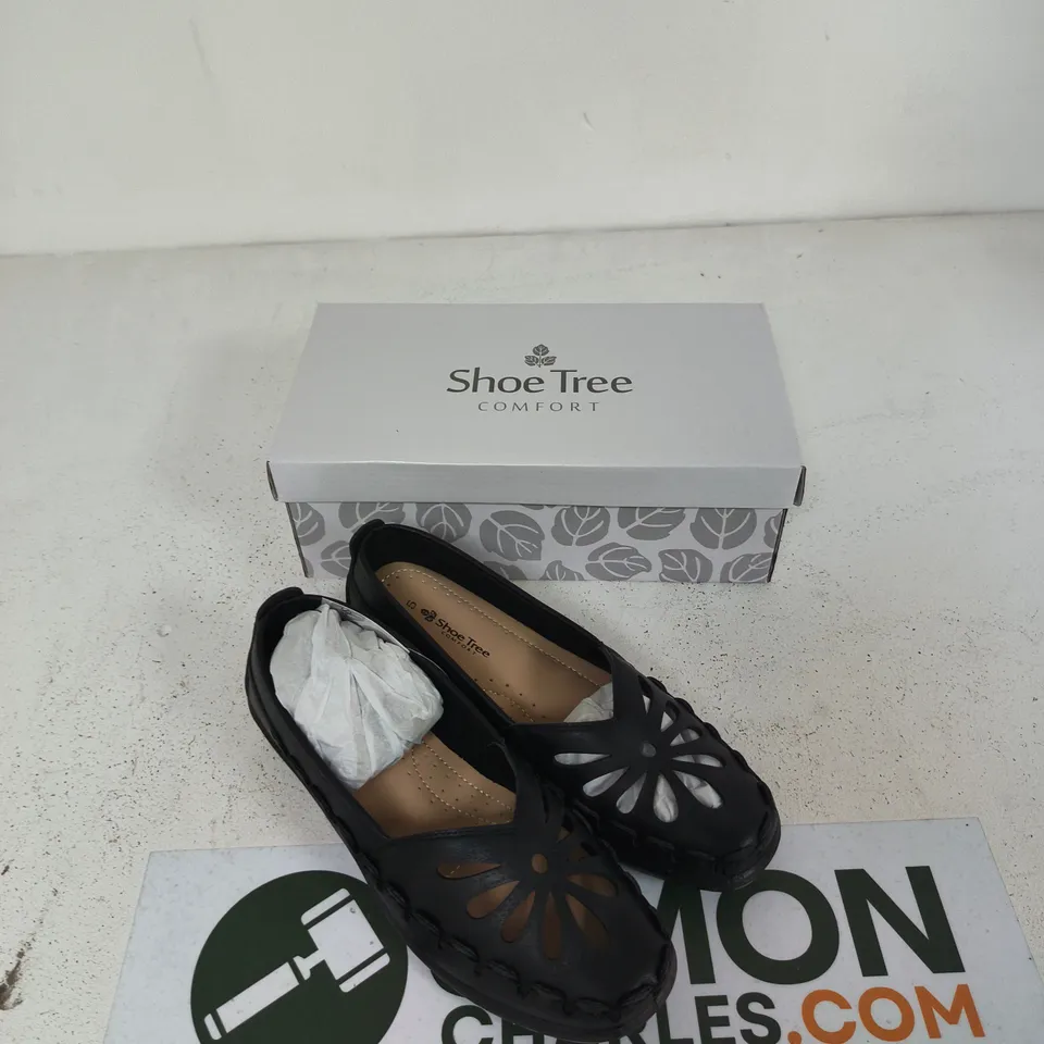 SHOE TREE PALMA BLACK WOMEN'S FLATS – UK 5