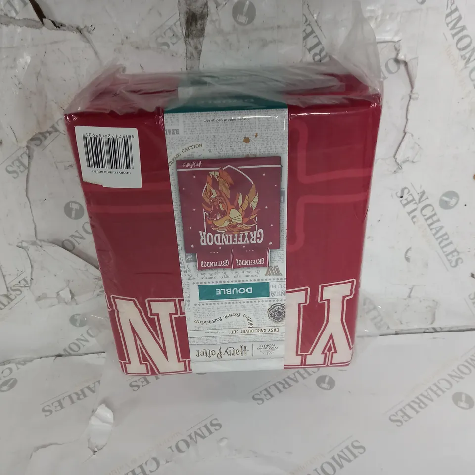 HARRY POTTER EASY CARE DUVET SET DOUBLE GRYFFINDOR X3 