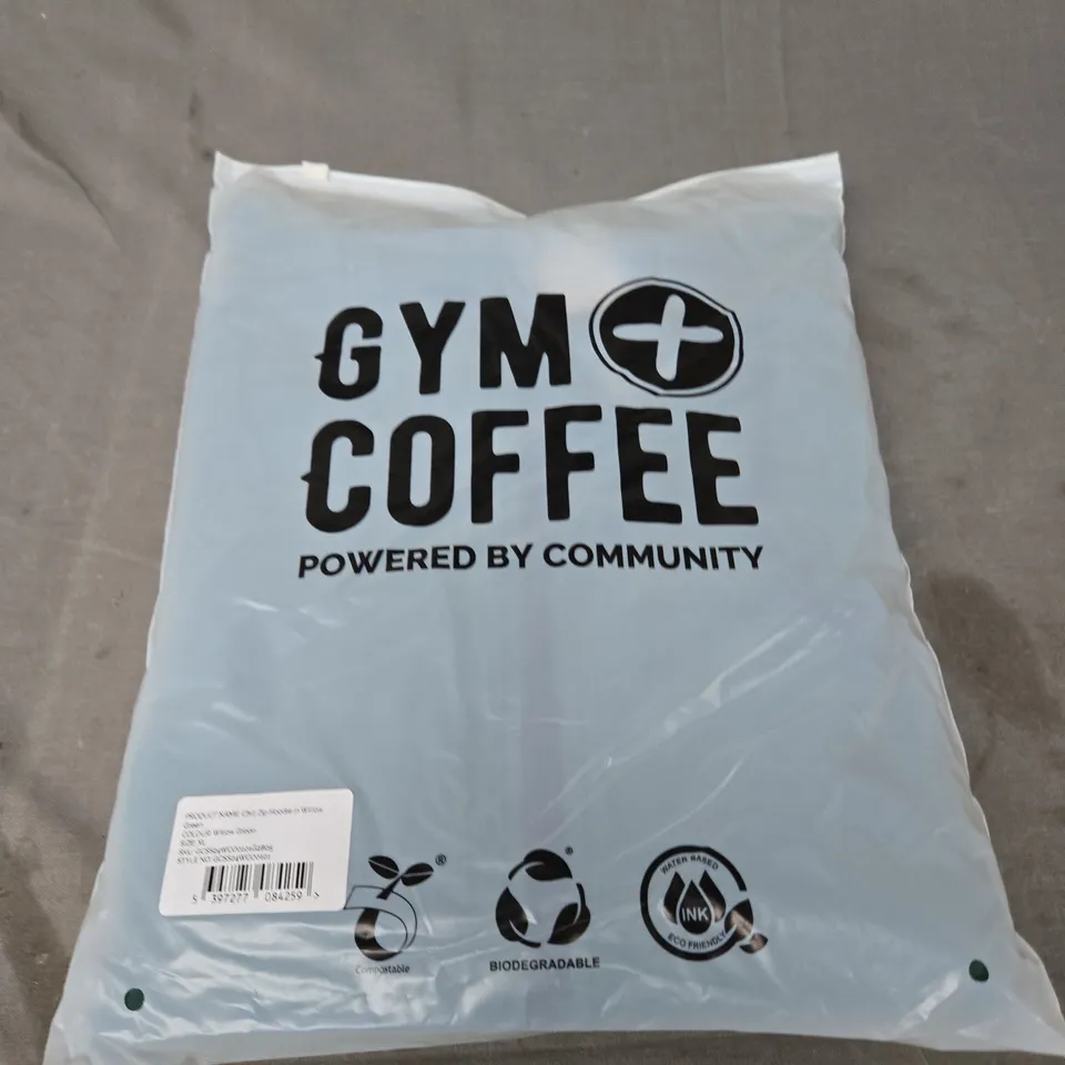 BAGGED GYM+COFFEE CHILL ZIP HOODIE SIZE XL