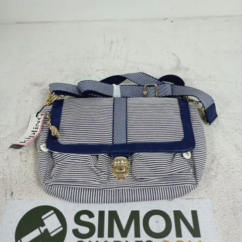 KIPLING NINAH CROSS-BODY BAG BLUE AND WHITE