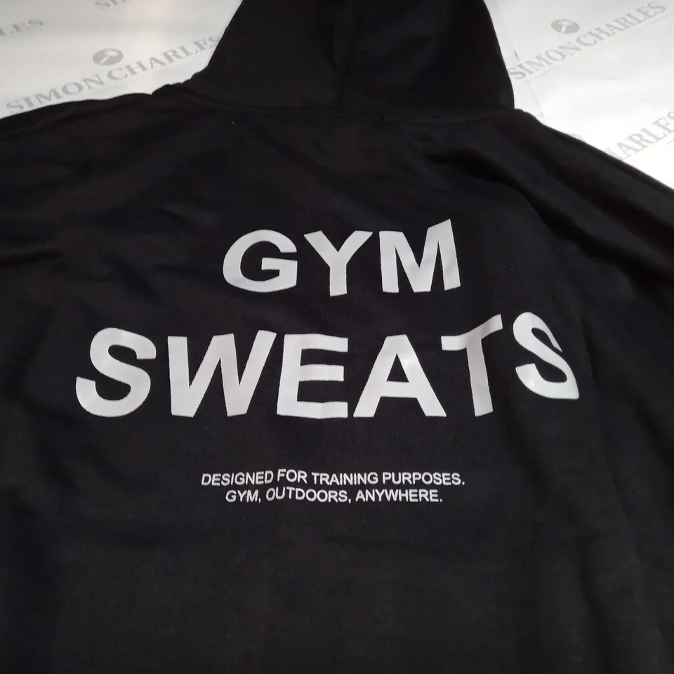 TOYG GYM SWEATS HOODIE IN BLACK - LARGE