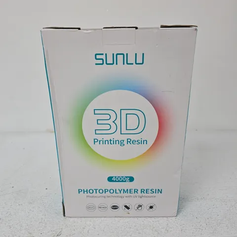SUNLU 3D PRINTING RESIN – PHOTOPOLYMER RESIN, 4000G - SOLID GREY