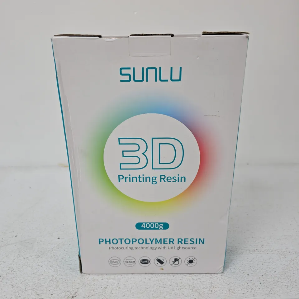 SUNLU 3D PRINTING RESIN – PHOTOPOLYMER RESIN, 4000G - SOLID GREY 