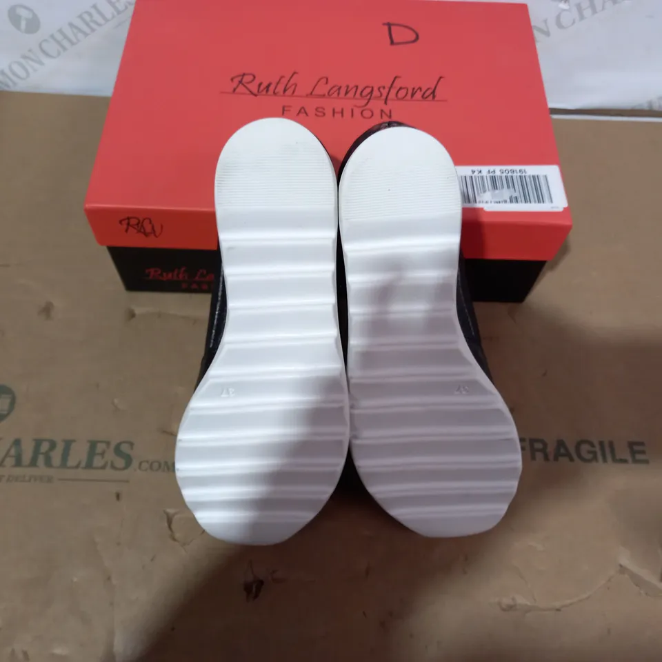 BOXED PAIR OF RUTH LANGSFORD SHOES - SIZE 37