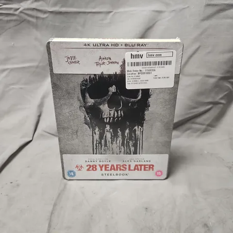 28 YEARS LATER STEELBOOK – 4K ULTRA HD + BLU-RAY (HMV STICKER)