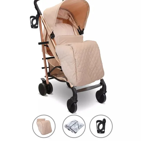 BOXED MY BABIIE BILLIE FAIERS MB51 ROSE GOLD & BLUSH STROLLER - COLLECTION ONLY 