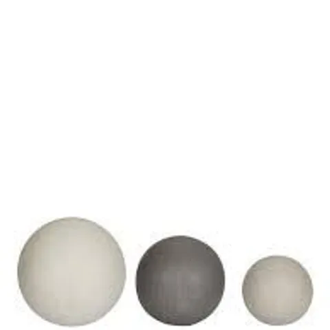 SET OF 3 DECORATIVE BALLS