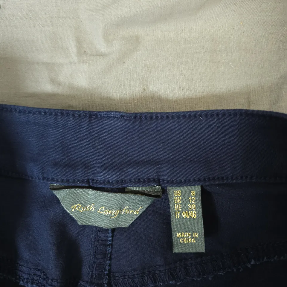 RUTH LANGSFORD NAVY TROUSERS – UK 12 (US 8) – WOMEN'S