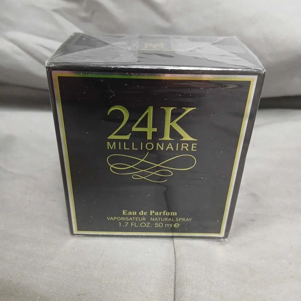 BOXED AND SEALED 24K MILLIONAIRE EAU DE PARFUM 50ML