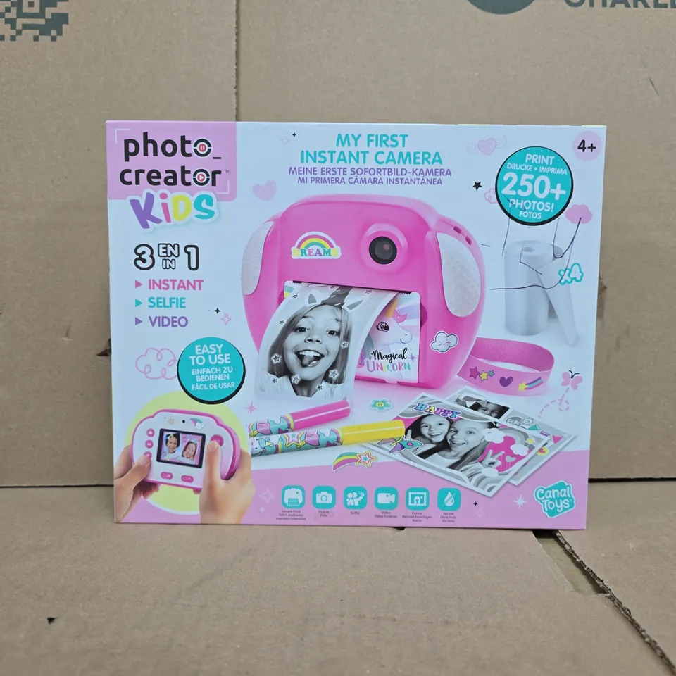 BOXED PHOTO CREATOR KIDS INSTANT PRINT UNICORN CAMERA