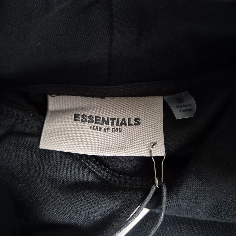 ESSENTIALS FEAR OF GOD HOODIE – BLACK – SIZE S