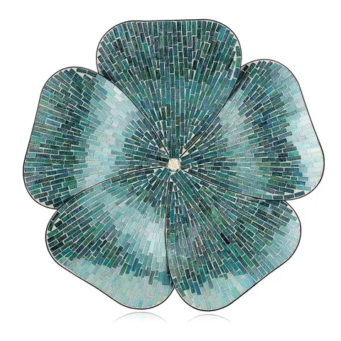 GARDEN REFLECTIONS FLORAL MOSAIC WALL HANGING
