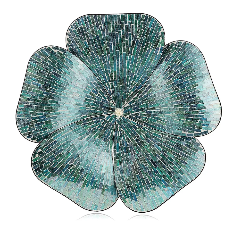 GARDEN REFLECTIONS FLORAL MOSAIC WALL HANGING