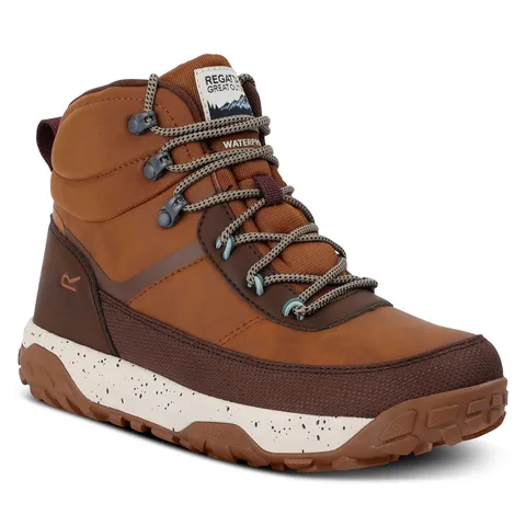 BRAND NEW REGATTA WOMEN'S SHAYFORD WALKING BOOTS IN BROWN/TAN SIZE UK 4