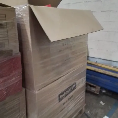 PALLET CONTAINING A LARGE QUANTITY OF ASSORTED CHRISTMAS DECORATIONS AND PRODUCTS TO INCLUDE;WRAPPING PAPER,SNOWMAN SOAP DISPENSER,MIRROR BALL