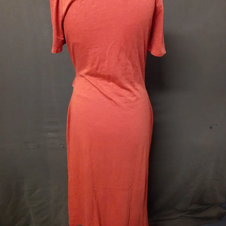 BODEN KNOT FRONT JERSEY MIDI DRESS - UK 12R