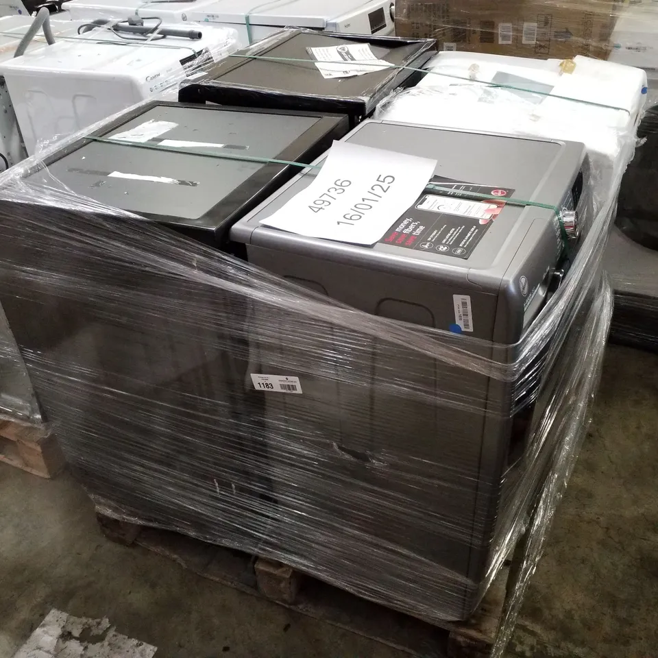 PALLET OF APPROXIMATELY 4 UNPROCESSED RAW RETURN WHITE GOODS TO INCLUDE