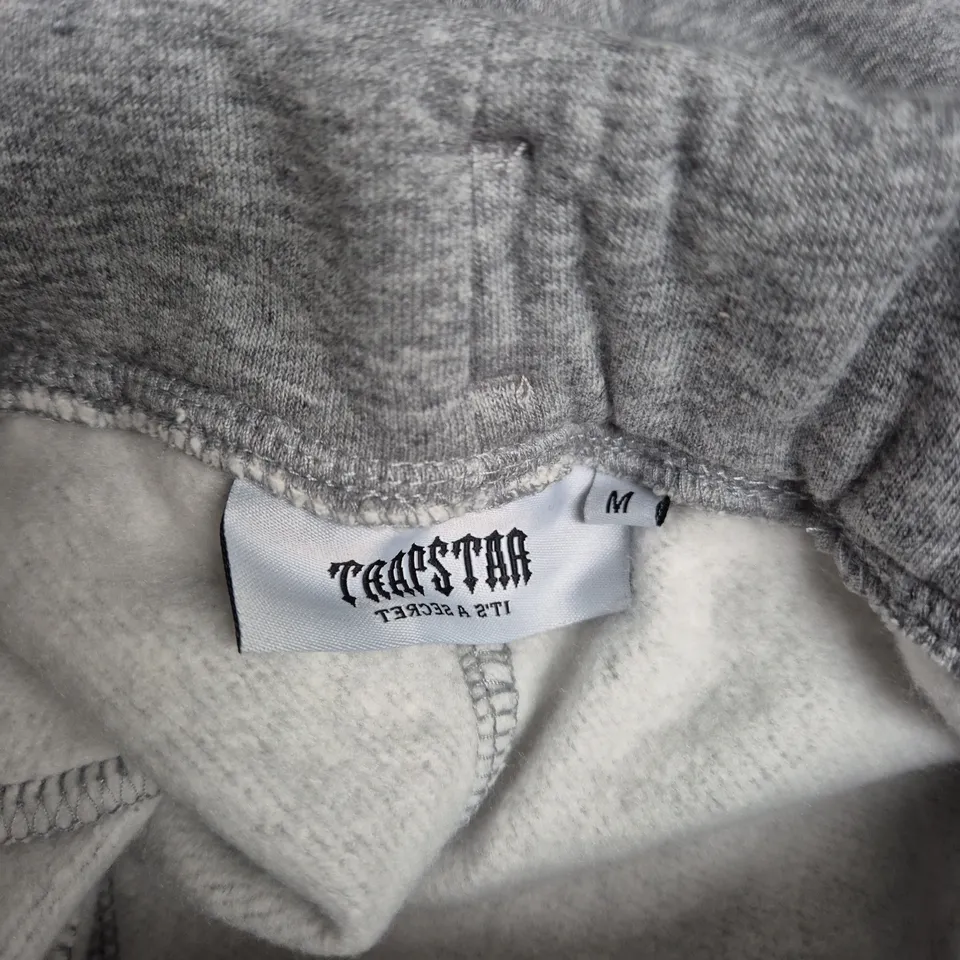 TRAPSTAR JOGGERS – GREY WITH BLUE STRIPE, UK SIZE M