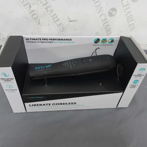 LOT OF 9 REVAMP LIBERATE CORDLESS COMPACT CERAMIC STRAIGHTENER