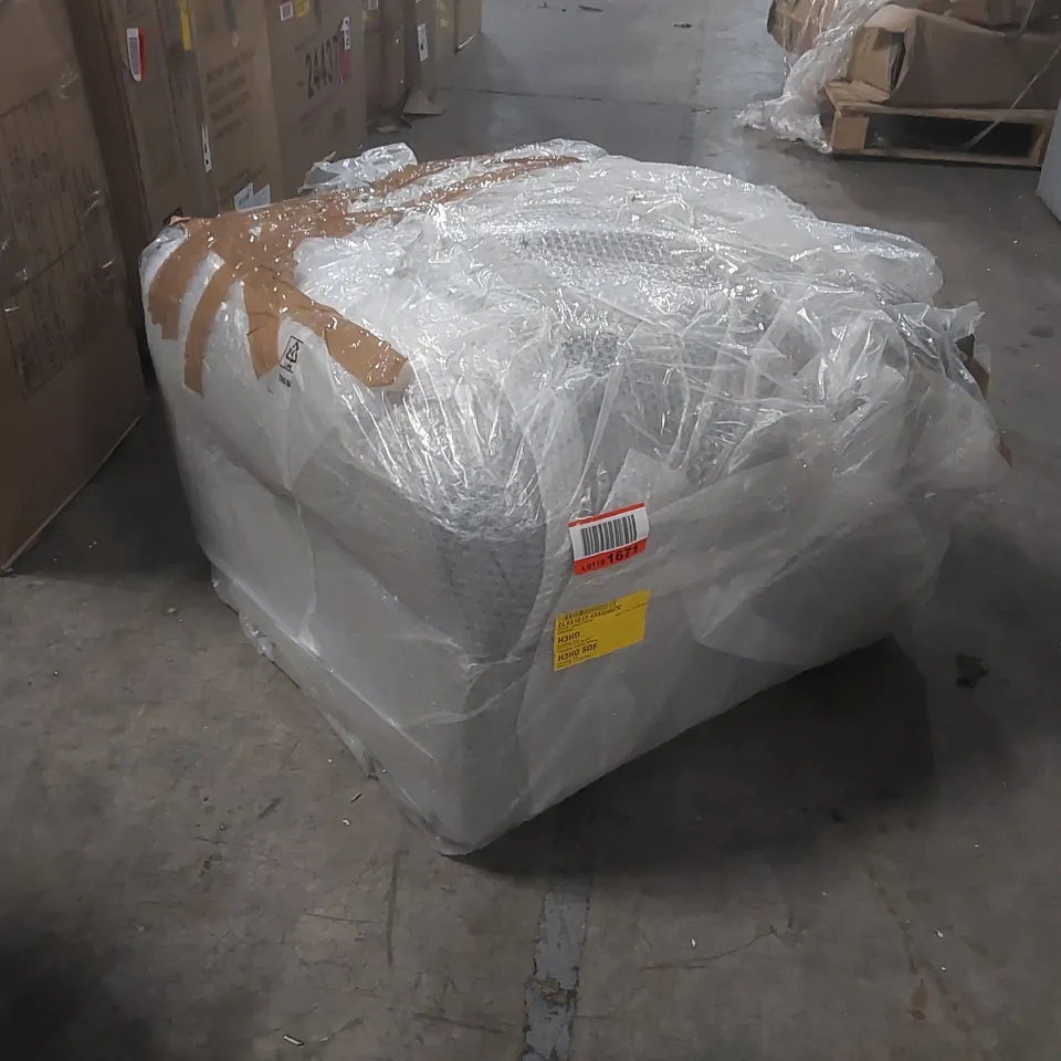 BAGGED ARABELLA FOOTSTOOL OTTOMAN - GREY