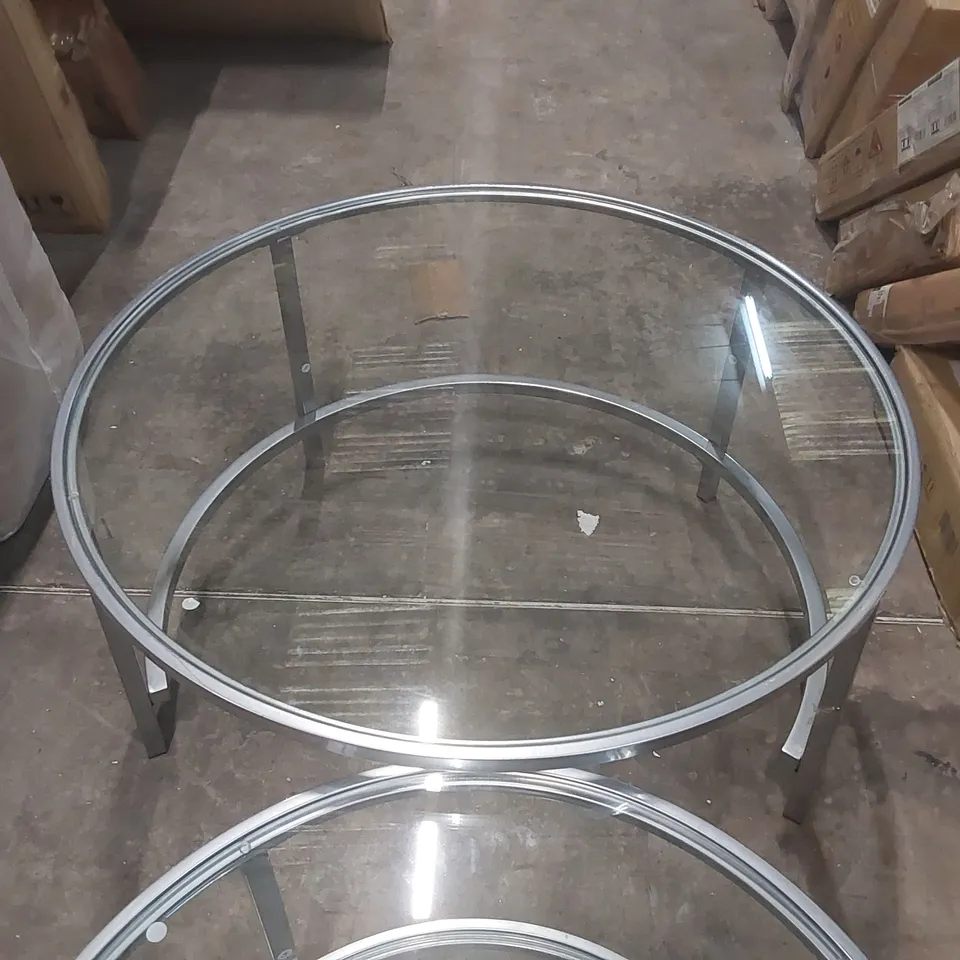 SOFIA GLASS COFFEE NEST OF TABLES