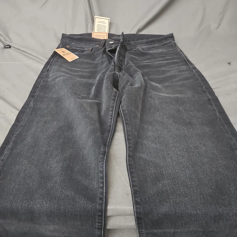 POLO RALPH LAUREN JEANS – MEN’S DARK DENIM, UK 33 (33X32)