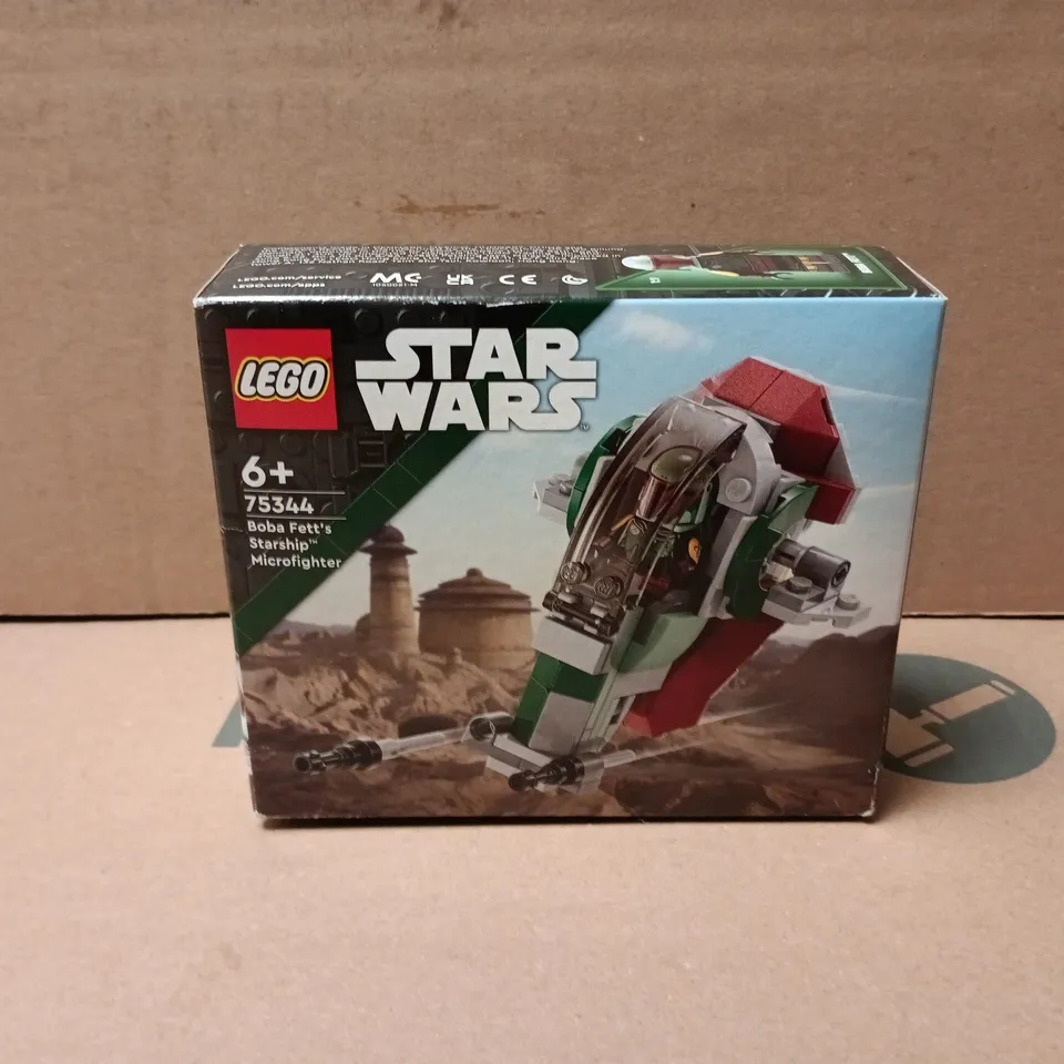 BOXED STAR WARS BOBA FETT'S STARSHIP MICROFIGHTER - 75344
