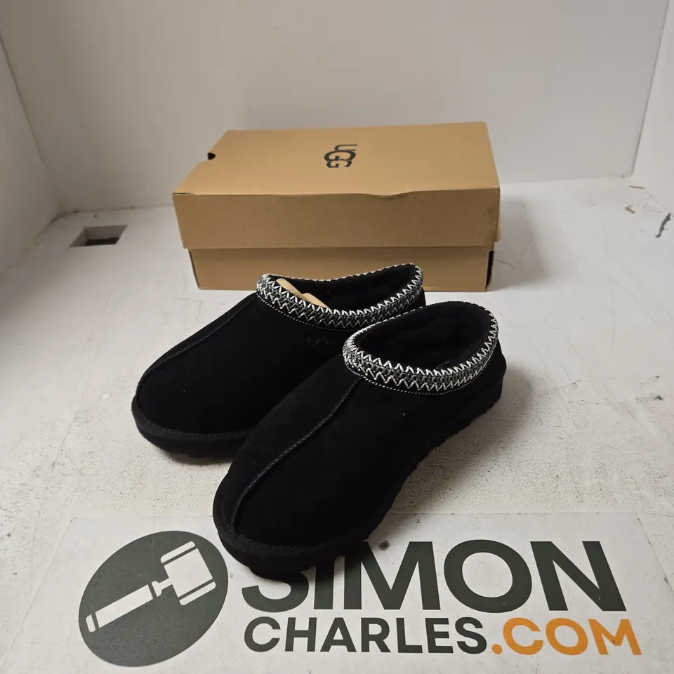 UGG TASMAN II WOMEN'S SLIPPERS – BLACK, UK 7 (EU 40) US 9