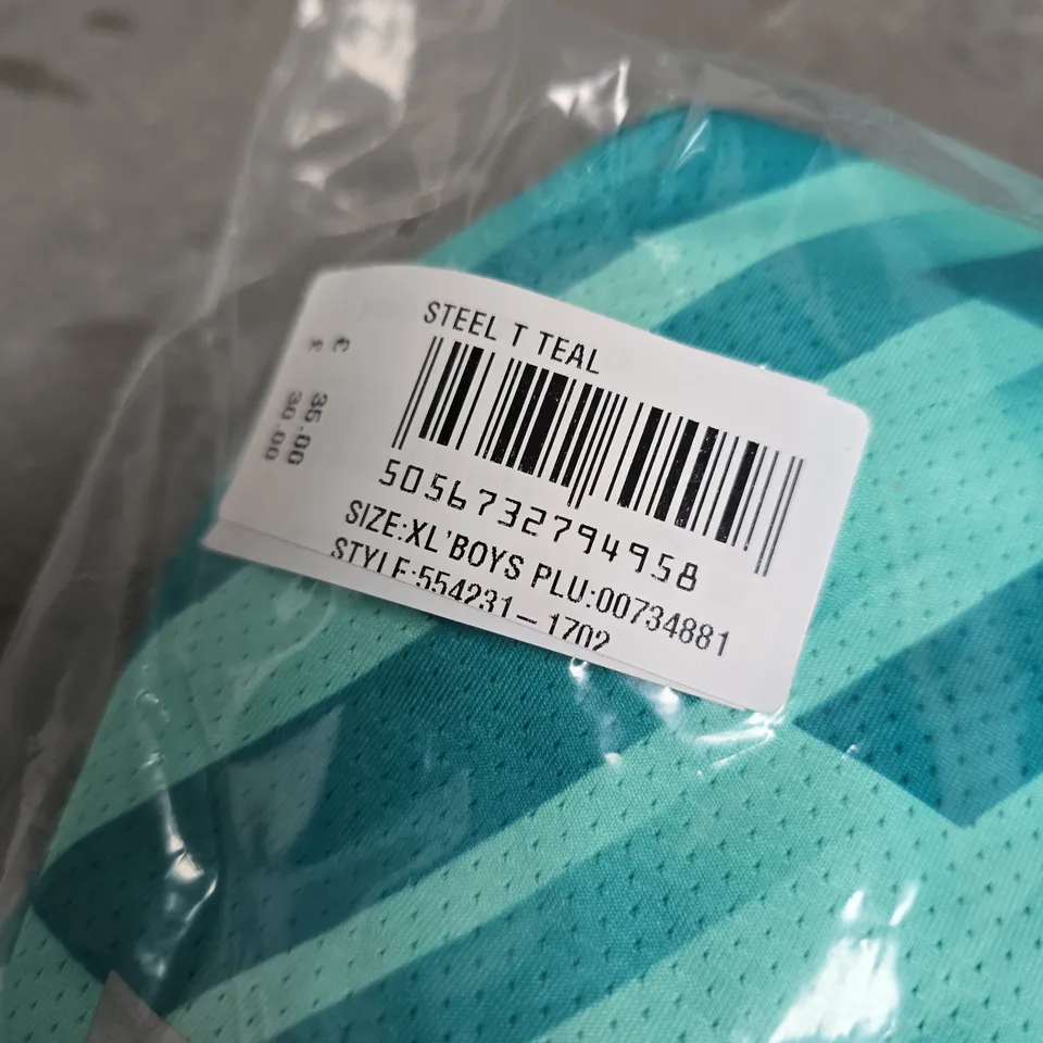 MONTIREX BOYS’ TEE – STEEL TEAL, SIZE XL