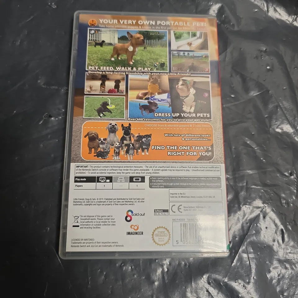 NINTENDO SWITCH LITTLE FRIENDS DOGS AND CATS