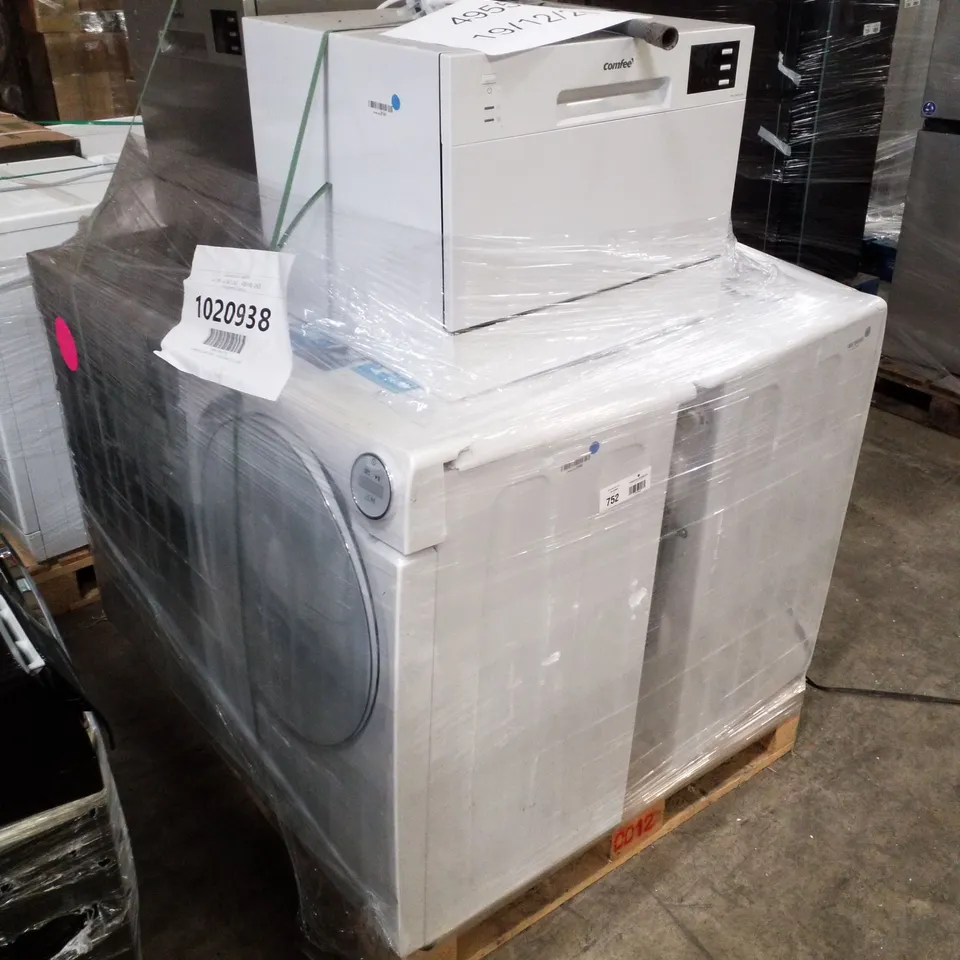 PALLET OF APPROXIMATELY 6 UNPROCESSED RAW RETURN WHITE GOODS TO INCLUDE;