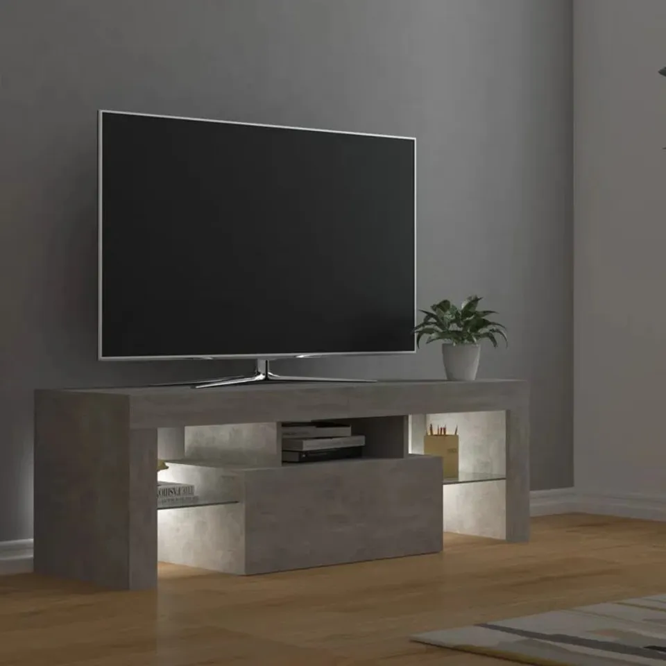 BOXED KUMARI TV STAND FOR TVS UP TO 50" - CONCRETE GREY (1 BOX)