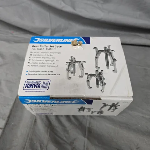 SILVERLINE GEAR PULLER SET 3PC – 75/100/150MM