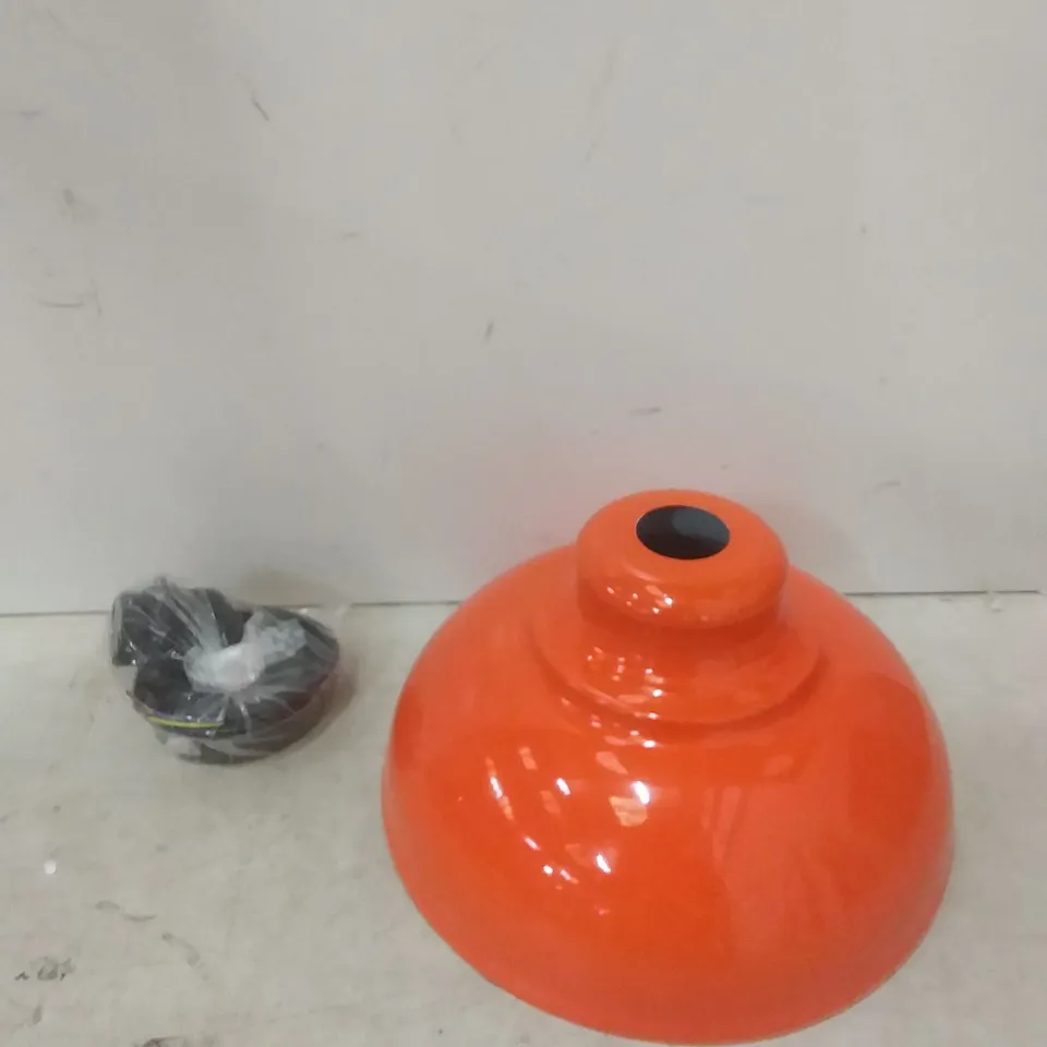 LAYDEN 1-LIGHT DOME SHADE IN ORANGE 