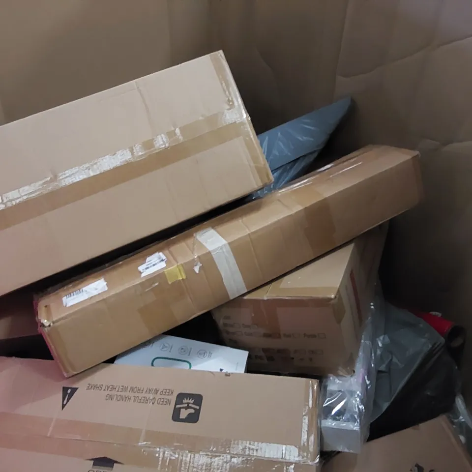 PALLET OF ASSORTED ITEMS INCLUDING: VACUUM CLEANER, BLADELESS PURIFIER & HEATER FAN, SUITCASE, CHILDREN'S TRICYCLE, WALKING FRAME