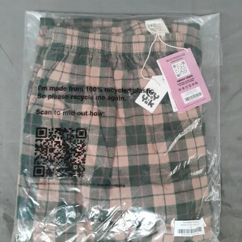 LUCY & YAK RUMI BALLOON TROUSERS IN TARTAN SIZE 20