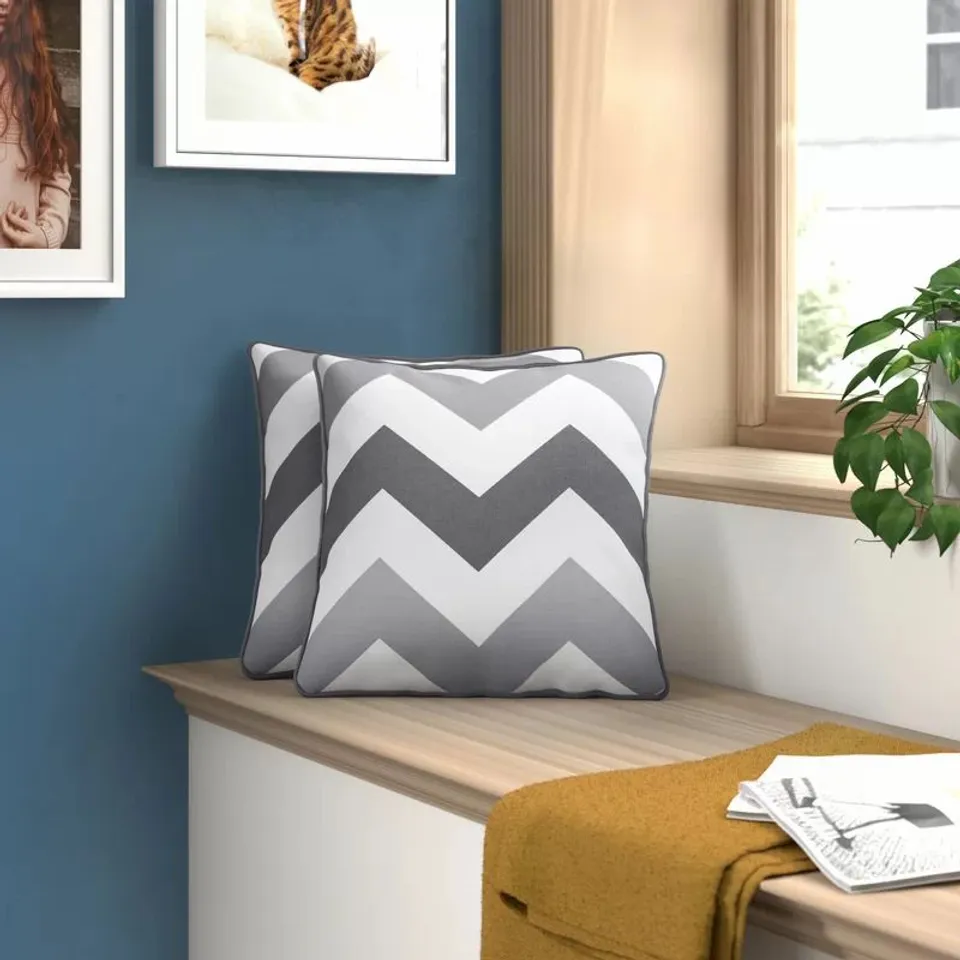 MATTHIAS COTTON CUSHION WITH FILLING COLOUR GREY