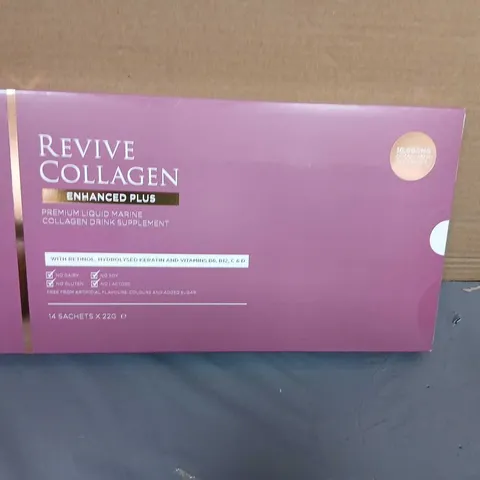REVIVE COLLAGEN ENHANCED PLUS PREMIUM LIQUID MARINE COLLAGEN DRINK SUPPLEMENT – 14 SACHETS