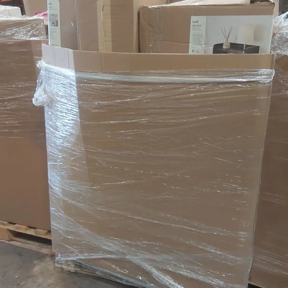 PALLET TO CONTAIN A VERY LARGE QUANTITY OF DESIGNER INDOOR LIGHTING PRODUCTS TO INCLUDE: CEILING LIGHTS, DESK LAMP, WALL LIGHT ECT