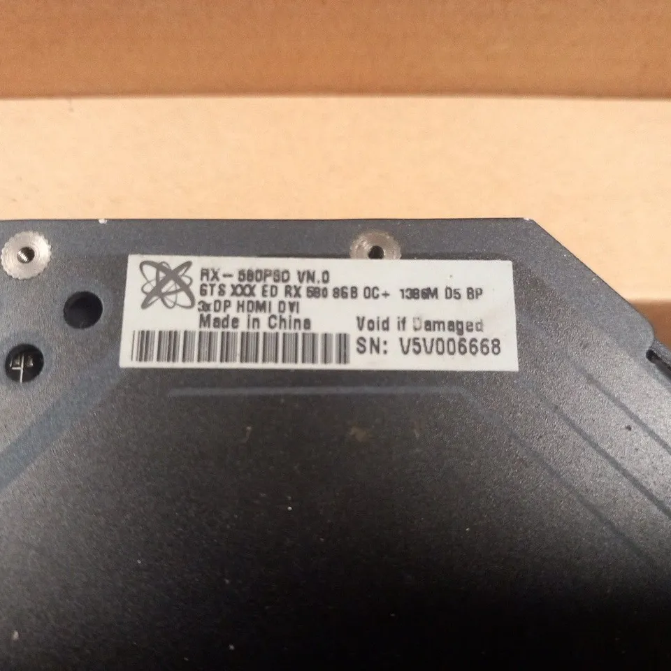 BOXED XFX GT S XXX ED RX 580 GRAPHICS CARD